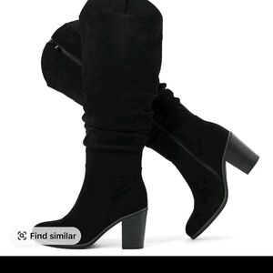 Chic Black Over the Knee Boots